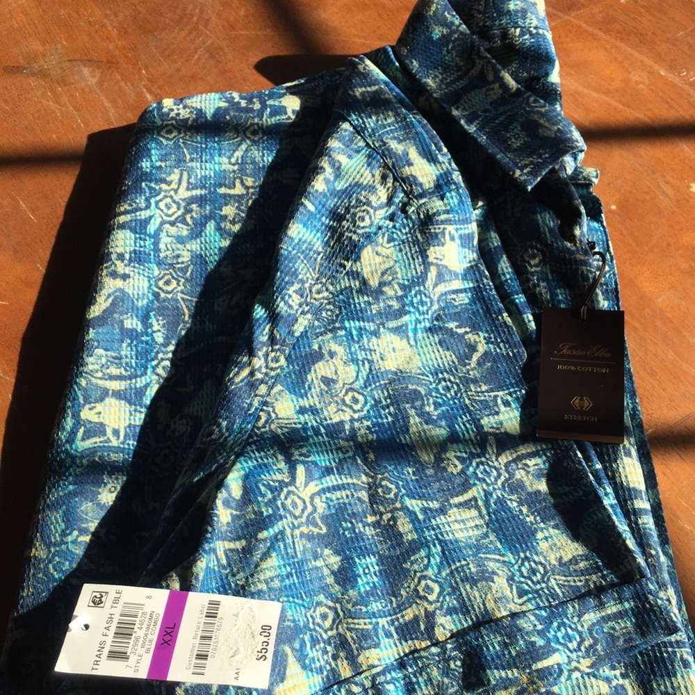 Brand New Tasso Elba Men’s Button Down Shirt XXL